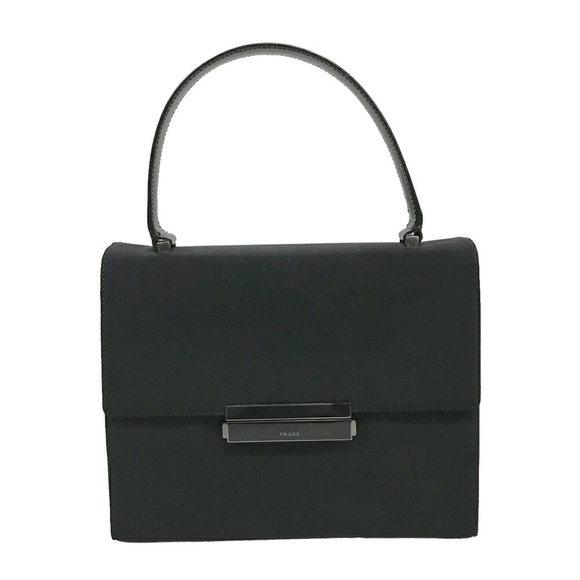 Prada handbag top handle black Tessuto nylon - Picture 2 of 16